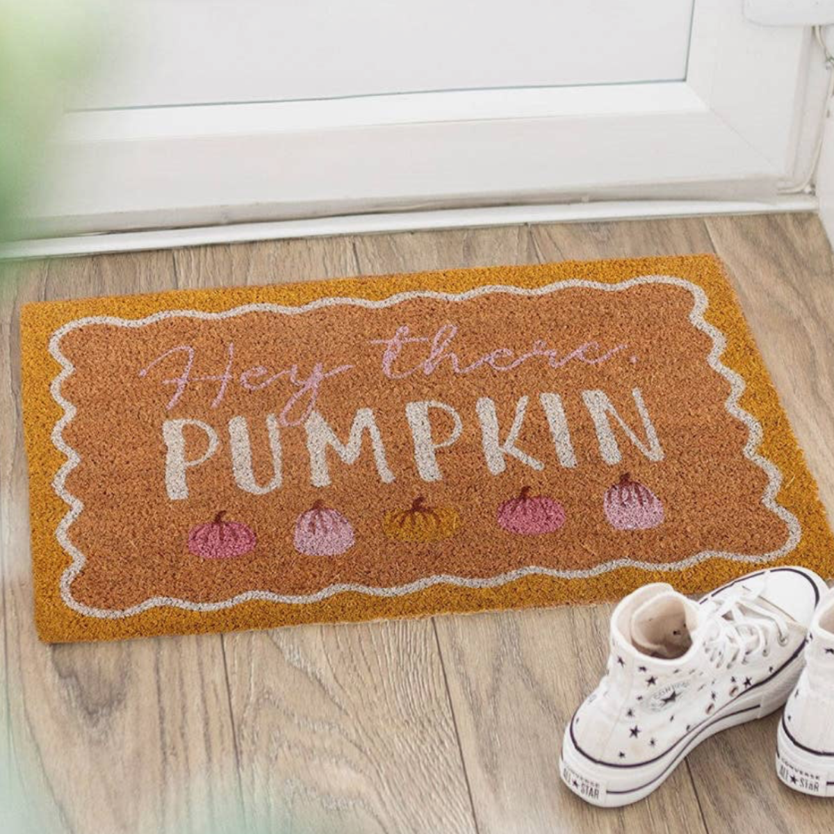 Naturel "Hey There Pumpkin" herfstdeurmat