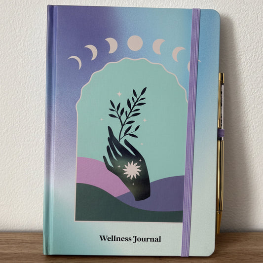 Wellness Journal With Amethyst Pen