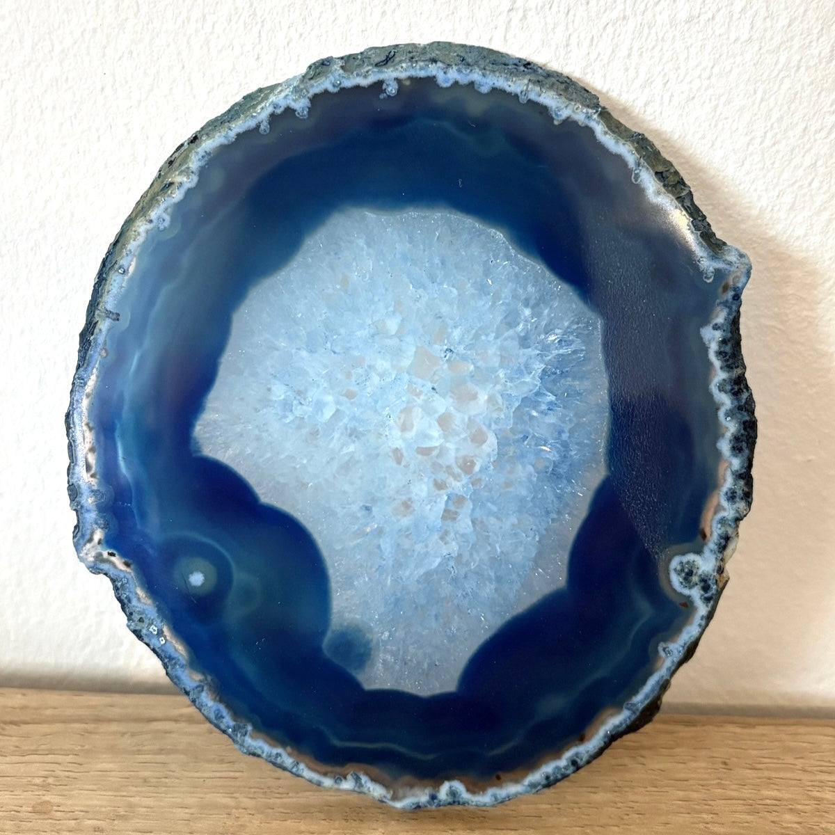 Blauwe agaat onderzetters (set van 4)