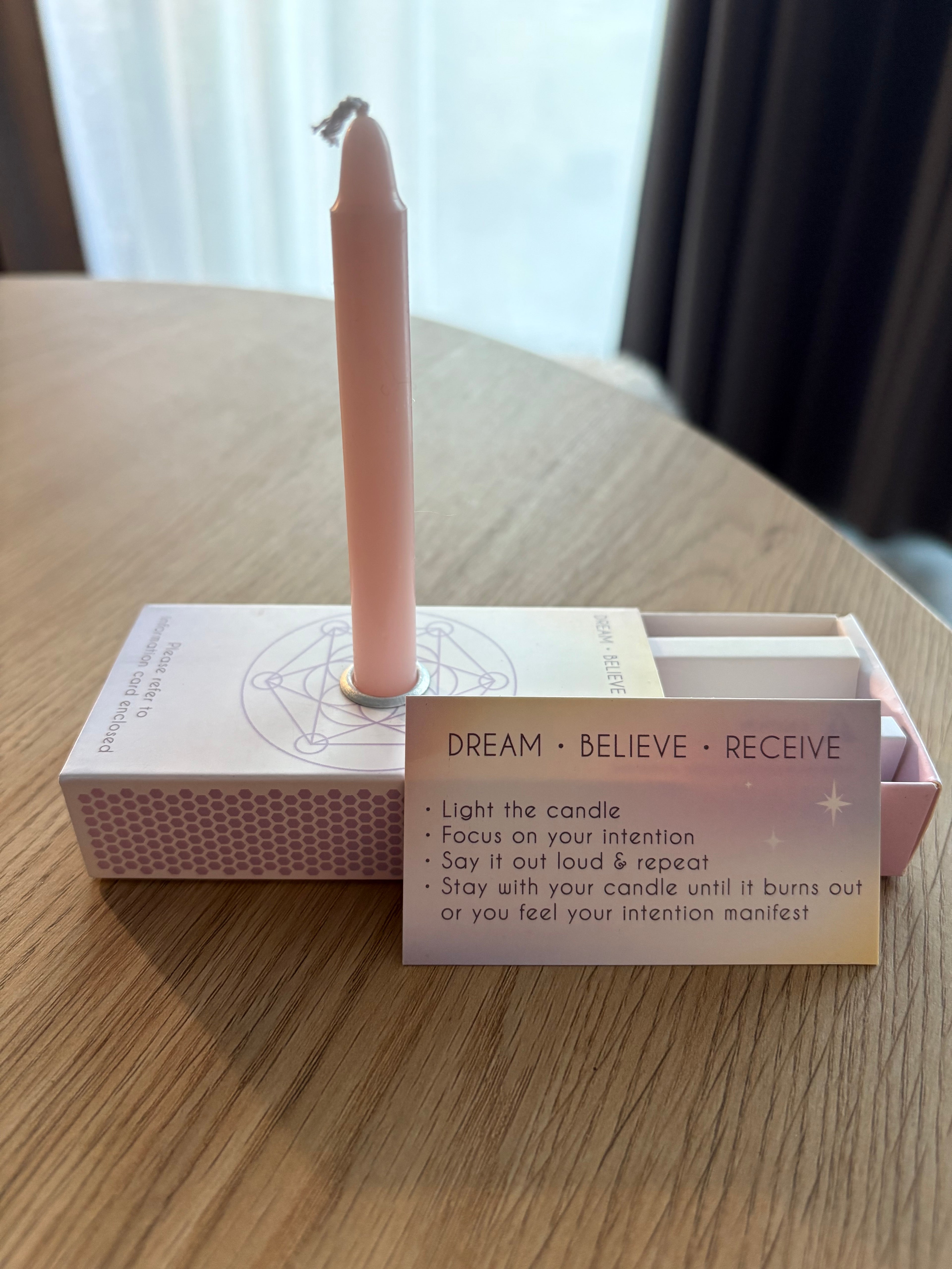 Manifestatie kaarsen in doosje