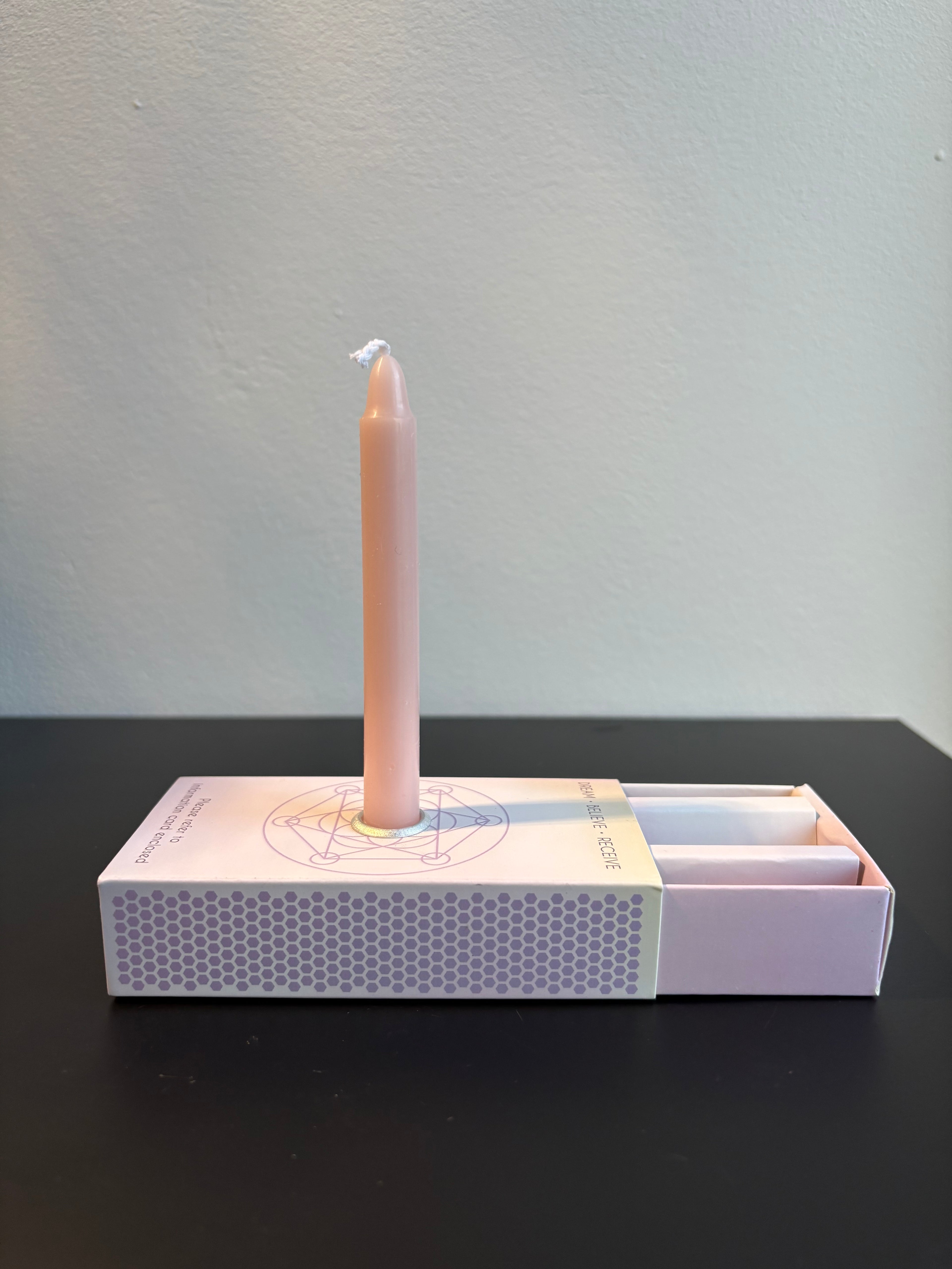 Manifestatie kaarsen in doosje