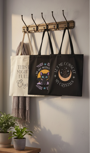 Draagtas "This Bag Might Be Full Of Crystals