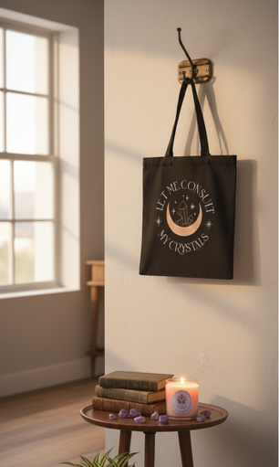 Draagtas "Let Me Consult My Crystals"